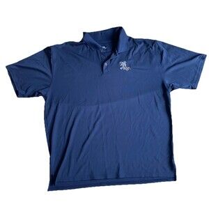 Under Armour Heat Gear Mens Polo Shirt Fox Run Country Club XL Blue